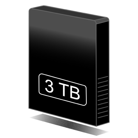 3TB Hard Drive Icon